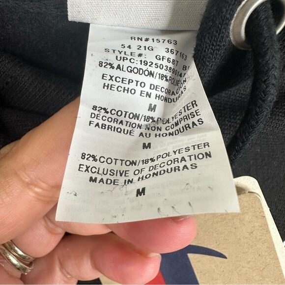 NWT Champion Men's Size M Reverse Weave Black Fresh Donuts Pullover Hoodie - Picture 7 of 12